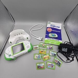 Leapster Explorer Educational Handheld Game Disney Pixar Star Wars Works Read!